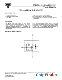 Datasheet SI1039X manufacturer Vishay